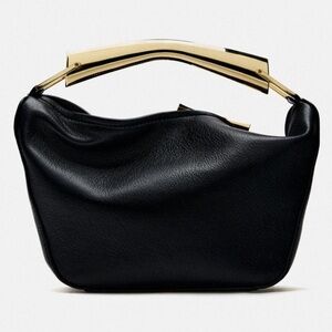 ZARA METAL HANDLE BUCKET BAG